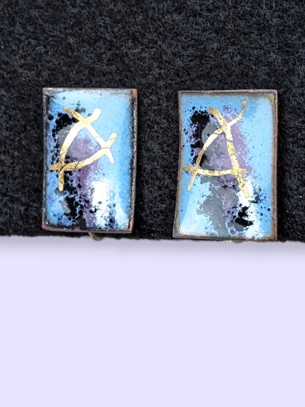 (2/$20) Vintage Copper Abstract Earrings